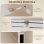 Scrivania Pc Pieghevole Aosom con Libreria 9 Ripiani Legno Metallo