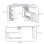 Scrivania ad Angolo Aosom 5 Ripiani 120 x 100 x 74,5 cm Bianco