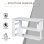 Scrivania ad Angolo Aosom 5 Ripiani 120 x 100 x 74,5 cm Bianco