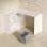 Scrivania Angolare Moderna Aosom 110x100x75 cm Bianco