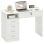 Scrivania Aosom 110x50x76cm Bianco con 2 cassetti