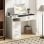 Scrivania Aosom 110x50x76cm Bianco con 2 cassetti