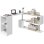 Scrivania Angolare Aosom con Libreria Bianco 140x120x78 cm