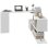 Scrivania Angolare Aosom con Libreria Bianco 140x120x78 cm