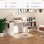 Scrivania Angolare Aosom con Libreria Bianco 140x120x78 cm