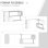 Scrivania Angolare Aosom con Libreria Bianco 140x120x78 cm
