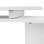 Scrivania Angolare Aosom con Libreria Bianco 140x120x78 cm
