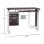 Scrivania per PC Aosom con cassetto e supporto CPU color Noce
