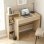 Scrivania PC Moderna Aosom 3 Ripiani Legno 100x40x90 cm
