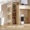 Scrivania PC Moderna Aosom 3 Ripiani Legno 100x40x90 cm
