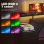 Scrivania Gaming Angolare Aosom Hub Ricarica LED Monitor Nero