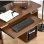 Scrivania per Computer Aosom 120x55x85 Marrone