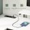 Scrivania angolare Aosom L 155 cm reversibile con 4 cassetti e prese USB