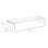 Aosom Supporto Monitor Acrilico Trasparente 53x19x9 cm Max 30Kg