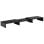 Aosom Supporto Monitor in MDF Regolabile 80-117 cm per Scrivania Nero Max 15Kg