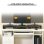 Aosom Supporto Monitor in MDF Regolabile 80-117 cm per Scrivania Nero Max 15Kg