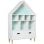 Libreria Aosom 82x30x126cm Bianco Azzurro Rosa