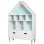 Libreria Aosom 82x30x126cm Bianco Azzurro Rosa