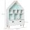 Libreria Aosom 82x30x126cm Bianco Azzurro Rosa
