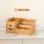 Aosom Organizzatore Scrivania Bambù 2 Cassetti 7 Scomparti 33x20.5x15.5 cm