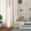 Lampada Da Terra Aosom Design Moderna Tessuto 14x14x120cm Bianco