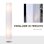 Lampada Da Terra Aosom Design Moderna Tessuto 14x14x120cm Bianco