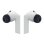 Auriculares Samsung Galaxy SM-R420NZAADBT inalámbricos Bluetooth con Cancelación de Ruido, 360° Audio y protección IP54 gris