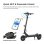 Patinete électrique Ausom L1 ABE 500W Autonomie 90km Suspension 10" Gris