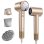 Secador de Cabelo Iónico Inteligente Teendow My78pa 110000 RPM 4 Temperaturas 3 Velocidades Ecrã Táctil Dourado