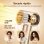 Secador de Cabelo Iónico Inteligente Teendow My78pa 110000 RPM 4 Temperaturas 3 Velocidades Ecrã Táctil Dourado