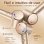 Secador de Cabelo Iónico Inteligente Teendow My78pa 110000 RPM 4 Temperaturas 3 Velocidades Ecrã Táctil Dourado