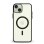 Custodia ibrida antishock Dam Electronics silicone PVC trasparente per iPhone 15 Plus
