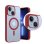 Custodia ibrida antishock Dam Electronics silicone PVC trasparente per iPhone 15 Plus