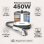 Aspirador de Estofos Teendow 450W 13KPa Para Interior de Carro