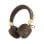 Auriculares Guess Bluetooth sem fios Logo 4G clássico castanho
