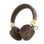 Auriculares Guess Bluetooth sem fios Logo 4G clássico castanho