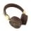 Auriculares Guess Bluetooth sem fios Logo 4G clássico castanho