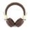 Auriculares Guess Bluetooth sem fios Logo 4G clássico castanho