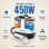 Aspiradora de Tapicerías Teendow Limpiador 450W 13Kpa Doble Depósito 1000ml