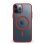 Capa híbrida antichoque Dam Electronics silicone e PVC transparente para iPhone 15 Pro