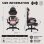 Cadeira Gaming Rolipo W3490-6073-BP Reposapies Extensivel