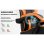 Silla Gaming Rolipo W3298P Soporte Lumbar 200 kg Cuero PU Negro/Naranja