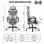 Cadeira Gaming Ergonomica Rolipo W3490-6072-GW Reclinavel 135°