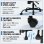 Cadeira Gaming Ergonomica Rolipo W3490-6072-GW Reclinavel 135°