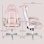 Chaise gaming Rolipo 921-773V00PK Ergonomique Rose Repos-pieds