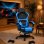 Ergonomischer Gaming-Stuhl Rolipo W3490-6073-BB Verstellbare Fusstütze