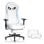 Chaise Gaming Kornox Blanche Ergonomique avec Repose-pieds