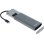 Caja PC TooQ TQE-2241G M.2 Aluminium Gris avec HUB USB-C et HDMI
