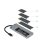Caja PC TooQ TQE-2241G M.2 Aluminium Gris avec HUB USB-C et HDMI