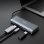 Caja PC TooQ TQE-2241G M.2 Aluminium Gris avec HUB USB-C et HDMI